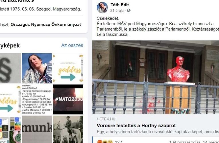 Ki a székely himnuszt a Parlamentből, le a székely zászlót a Parlamentről! – tette közhírré az elkövető