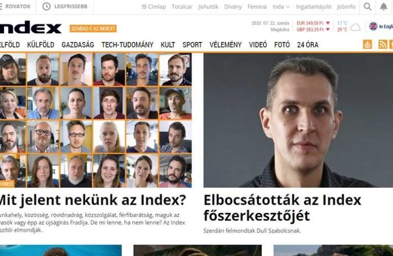 Az Index Zrt. felmondott a portál főszerkesztőjének