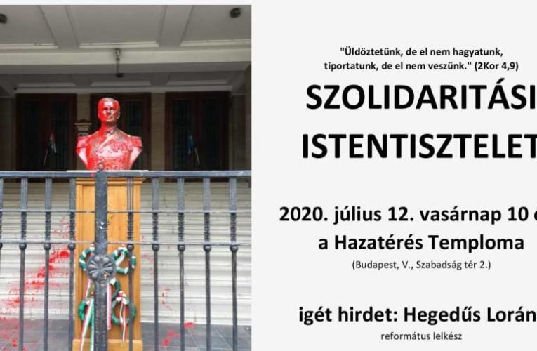 Szolidaritási Istentisztelet a Hazatérés Templomában