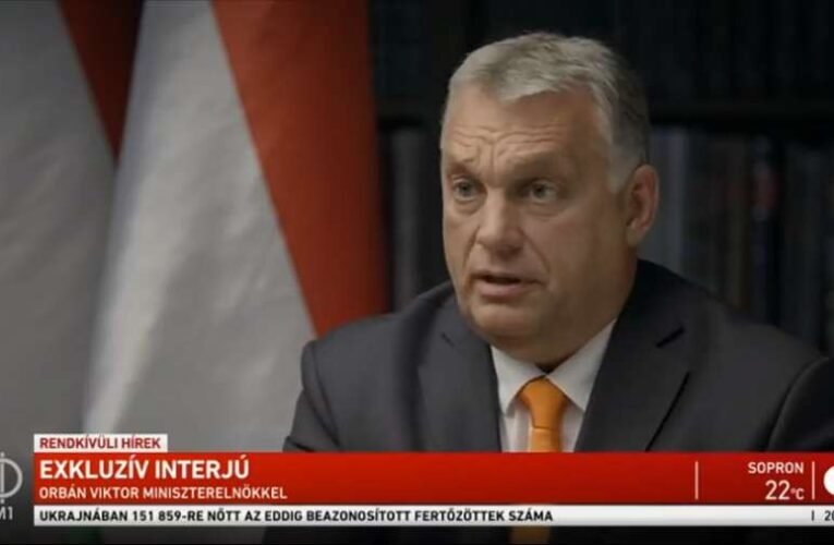 Az M1-en nyilatkozott szombaton este Orbán Viktor a koronavírus járvánnyal kapcsolatban