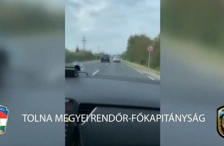 Így menekült a digó egy magyar rendszámú kocsival – a zsaruk elkapták (üldözéses videó)