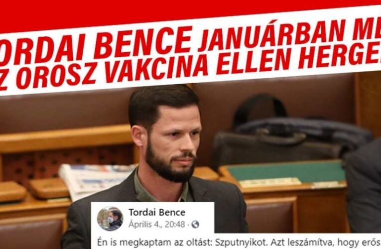 Vízfejű Tordai is az orosz vakcinával oltatta be magát