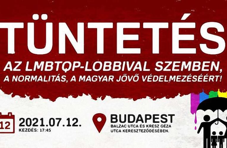 Tüntetést szervez a HVIM az LMBTQP-lobbival szemben