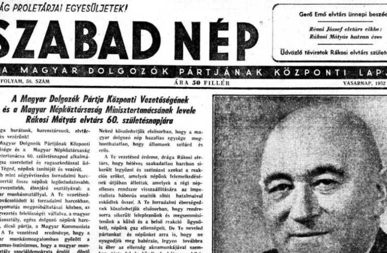 Jó, ha nem feledjük: SZABAD NÉP – A hazugság allegória