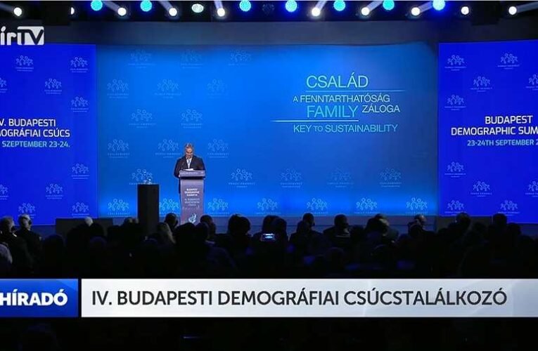 Orbán Viktor miniszterelnök beszéde a IV. Demográfiai Csúcstalálkozón 📺
