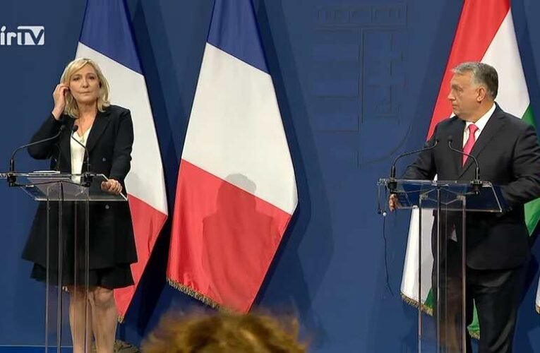 Orbán Viktor és Marine Le Pen sajtótájékoztatója a Karmelita kolostorban 📺