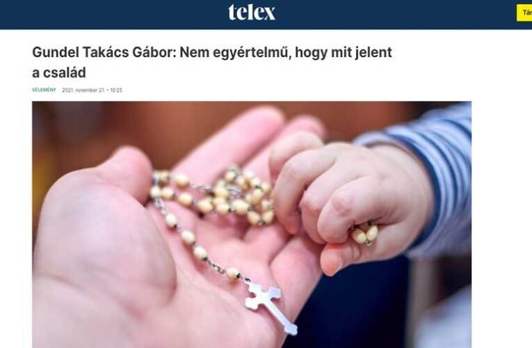 Gundel Takács Gábor szerint nem egyértelmű a család fogalma – Kötter Tamás reagált