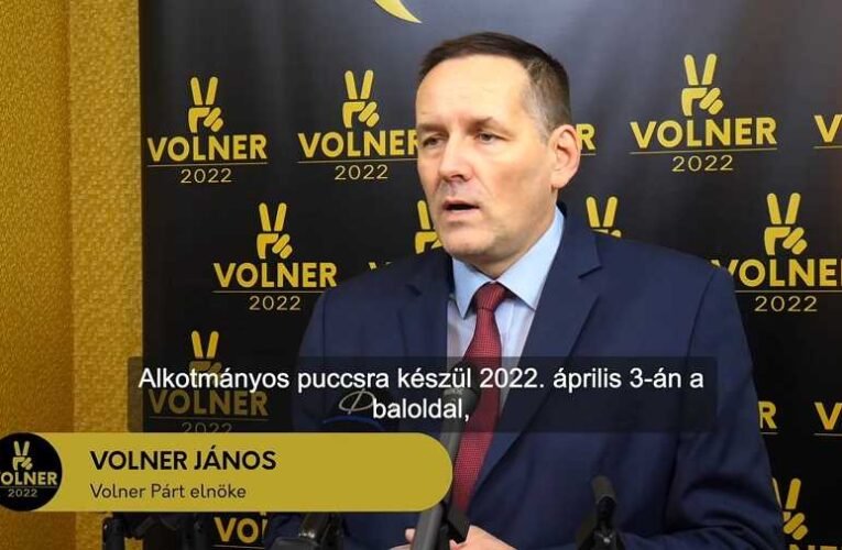 Volner: alkotmányos puccsra készül a baloldal 📺