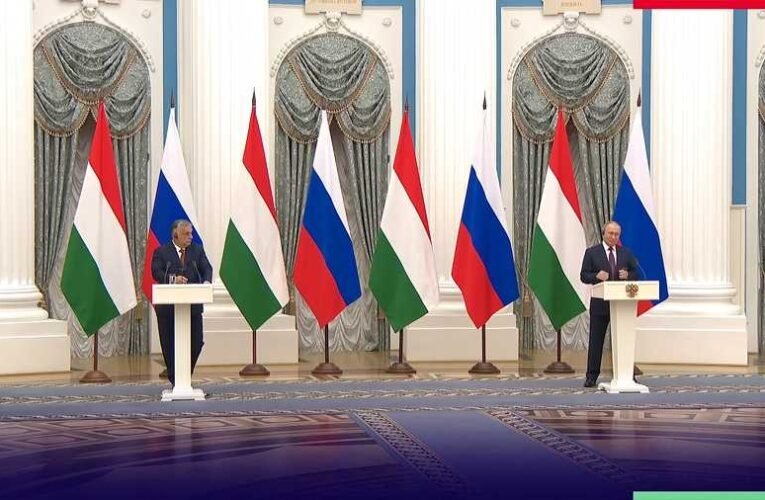 Vlagyimir Putyin és Orbán Viktor sajtótájékoztatója 📺