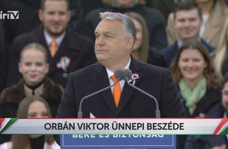 Orbán Viktor miniszterelnök ünnepi beszéde 2022. március 15-én 📺