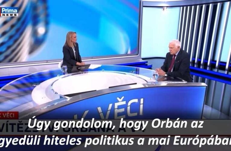 Václav Klaus: Orbán Viktor az egyedüli hiteles politikus Európában
