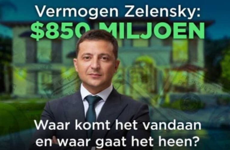 Egy holland párt érdeklődik Zelenszkij 850 millió dollárjának eredete iránt