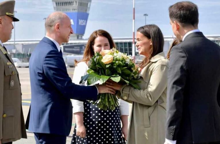 Első hivatalos útján Varsóba utazott Novák Katalin