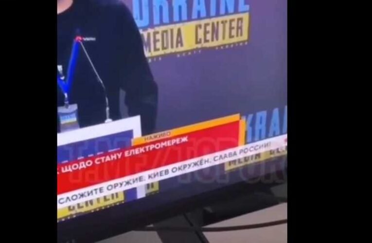 Feltörték az ukrán tv hírsávját, azt írták, megölték az elnökötöket (videó 📺)