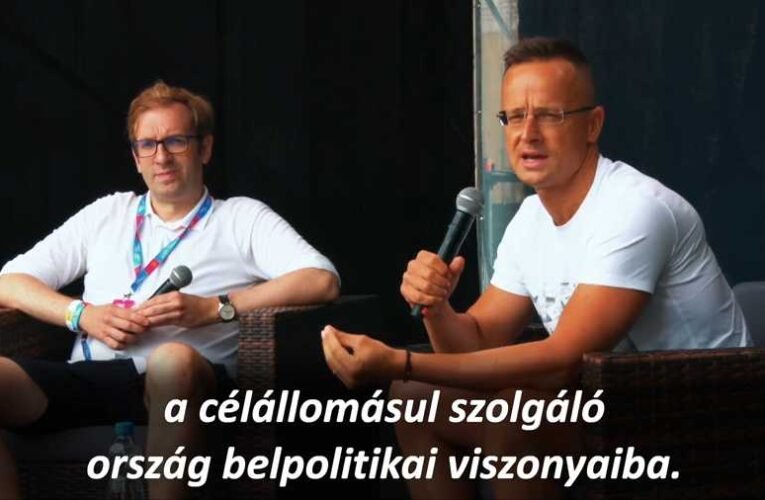 Szijjártó: Nyíltan és világosan beszéltem (VIDEÓ)