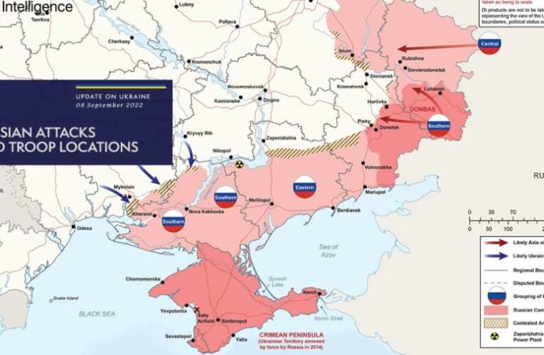 Térképeken az ukrán ellentámadás