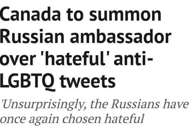 Az orosz nagykövetség helyretette a leszbikus kanadai szövetségi minisztert