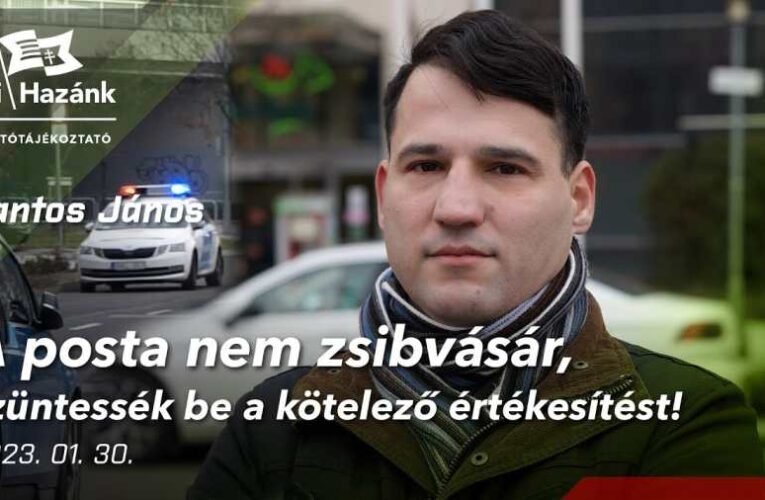 A postások nem kufárok – Rendőrt hívtak a Mi Hazánk sajtótájékoztatójára