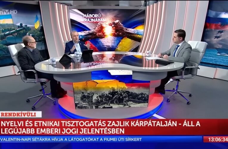 Bogár László és Gaudi-Nagy Tamás a Háború Ukrajnában c. műsorban: bemutatták az NJSZ kárpátaljai magyarok elleni jogsértésekről szóló jelentését