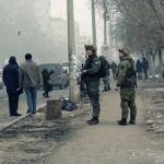 Kiemelt képen: ukrán rakétatámadás Mariupol egyik lakótelepe ellen, 2015. január 24.