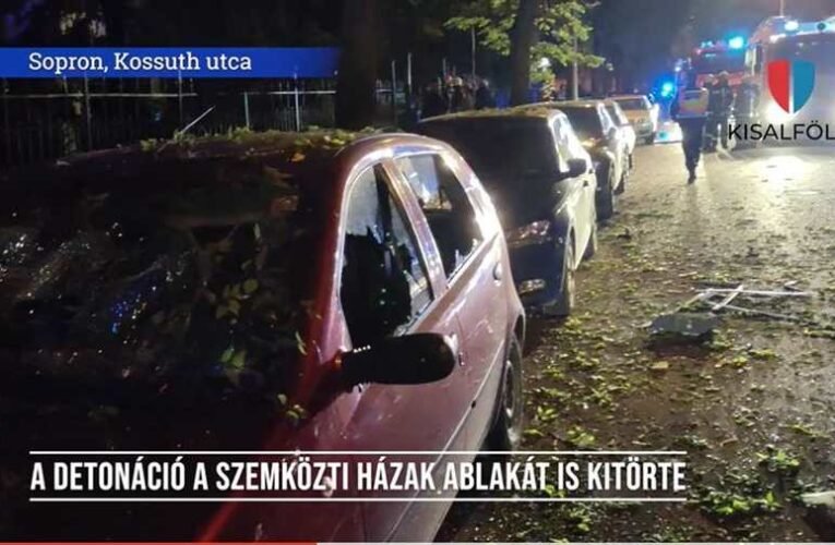 Robbanás rázta meg éjjel Sopront (videó)