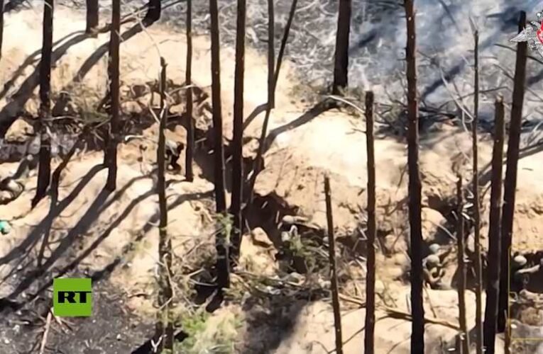 Videón, amint ukrán katonák megadják magukat az orosz deszantosoknak