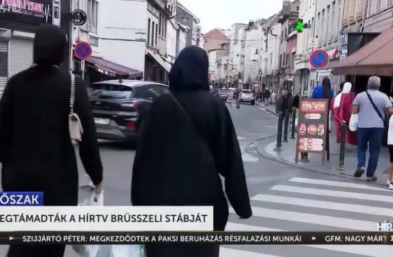 Megtámadták a Hír TV stábját a migránsok lakta Brüsszelben + videó