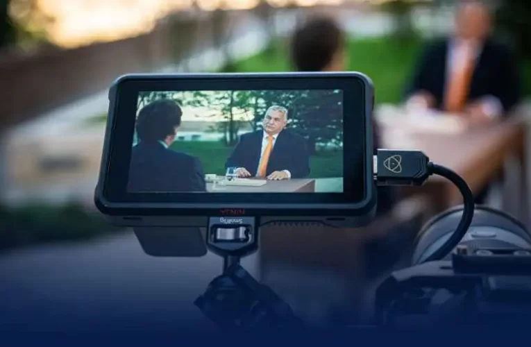 Tucker Carlson nagyinterjút készít Orbán Viktorral