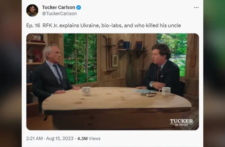 Kennedy az ukrajnai amerikai biolaboratóriumokról beszélt Tucker Carlsonnak