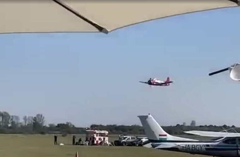 Videón a tragédia: így zuhant le a repülőgép a börgöndi repülőtéren