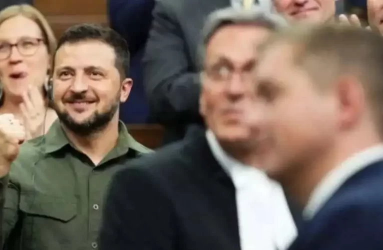 Egy ukrán náci kanadai megünnepléséről Zelenszkij társaságában