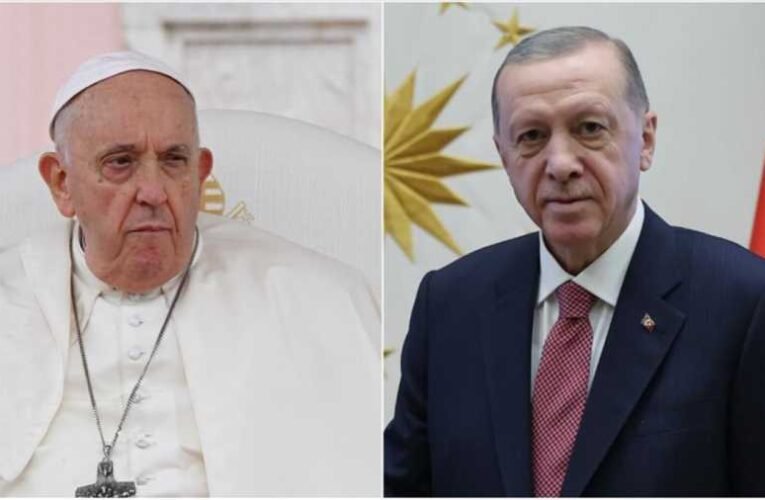 Erdogan a pápának: senki sem várhatja el, hogy csendben tűrjük a gázai erőszakot