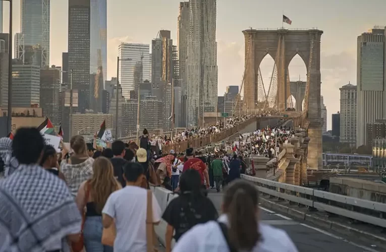 Többeket letartóztattak az újabb palesztinpárti tüntetésen New Yorkban