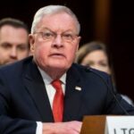 Washington, Vereinigte Staaten. 28th Feb, 2023. LTG Keith Kellogg, Co-Chair, Center for American Security America First Policy Institute, appears before a Senate Committee on Armed Services hearing to examine the conflict in Ukraine, in the Dirksen Senate
