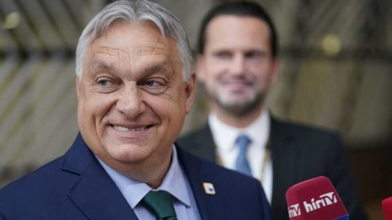 Kiemelt képen: Orbán Viktor miniszterelnök a médiával tárgyal 2024. június 27-én Brüsszelben, Belgiumban az Európai Tanács ülésén. © Pier Marco Tacca/Getty Images