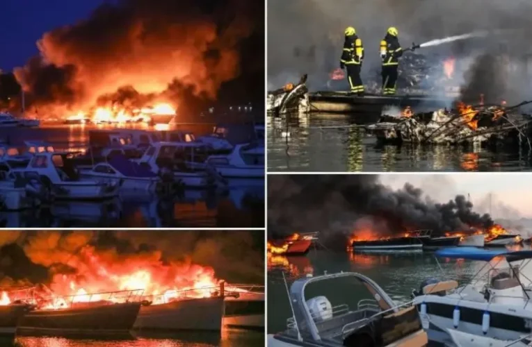 Három ukrán állampolgárt vádolnak a 22 hajó megsemmisülését okozó tűzért Horvátországban