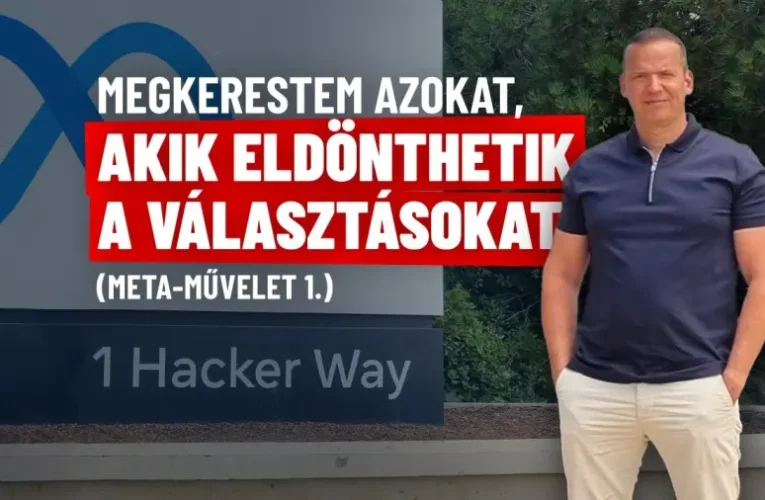 Toroczkai a META központjánál járt, bemennie már nem lehetett (videó)