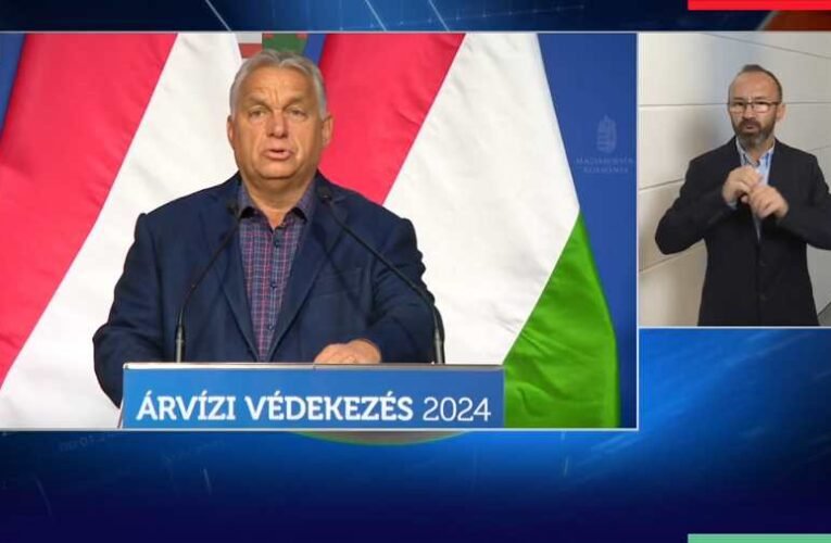 Orbán Viktor tájékoztatása az árvízi helyzetről