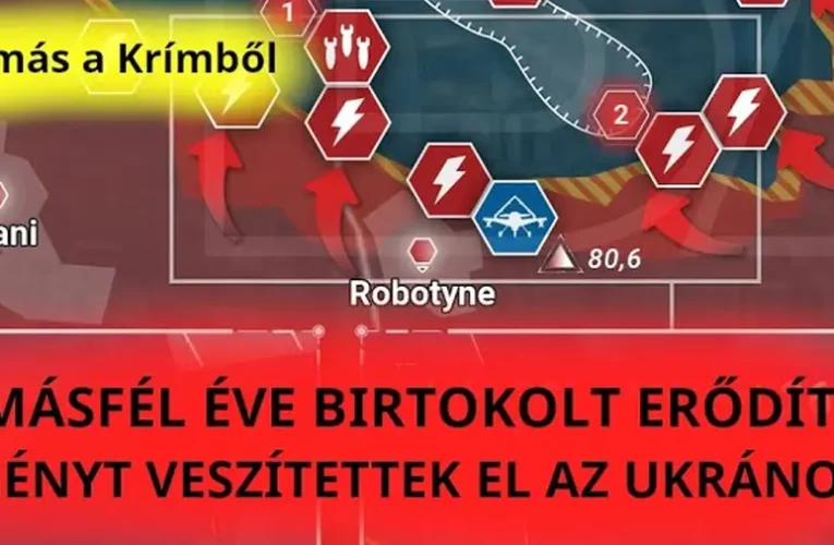 Tamás a Krímből: Robotyinotól északra új frontszakaszt aktiválnak az oroszok