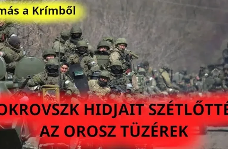 Tamás a Krímből: Tüzérségi tűz alatt Pokrovszk, nyomulnak előre az oroszok
