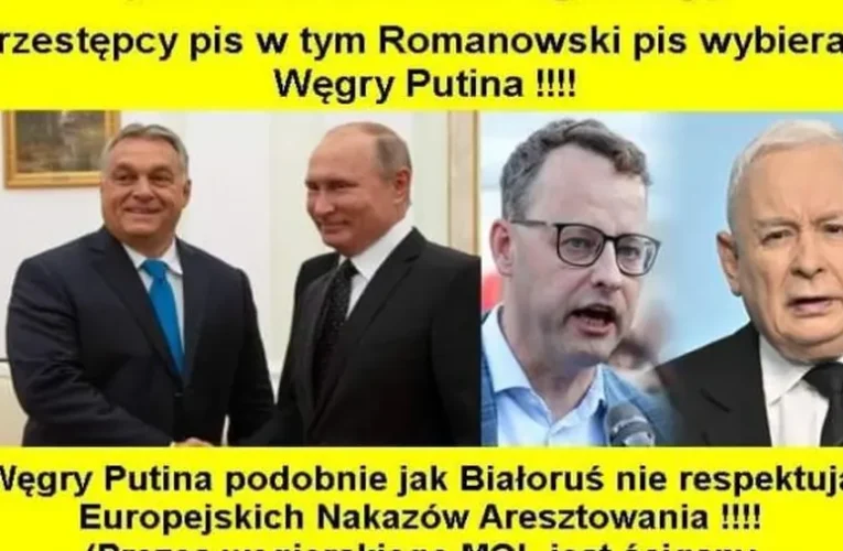 A lengyel kormánypárti média így fogalmaz: „A PiS-bűnözők külföldre menekülnek, Putyin Magyarországára!”