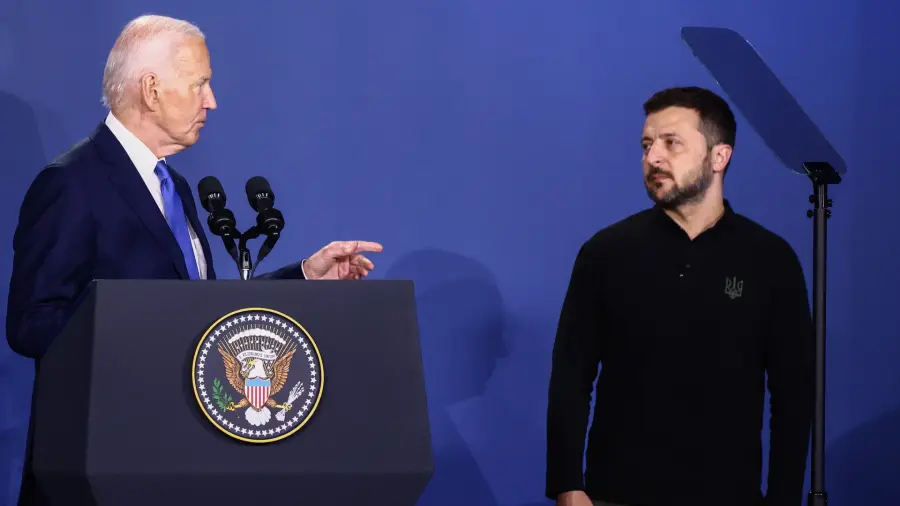 Kiemelt képen: Biden és Zelenszkij Washingtonban 2024. július 11-én / Fotó: Fotó: Beata Zawrzel/NurPhoto a Getty Images