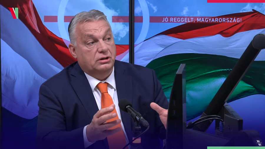 Kiemelt képen: Orbán Viktor miniszterelnök a Kossuth Rádió Jó reggelt Magyarország című műsorában 2024 november 8-án / fotó: printscreen