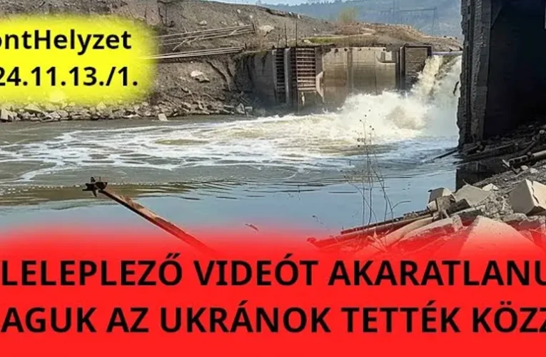 Itt a videóbizonyíték a Kurakhovo víztározó gátjának ukrán felrobbantásáról