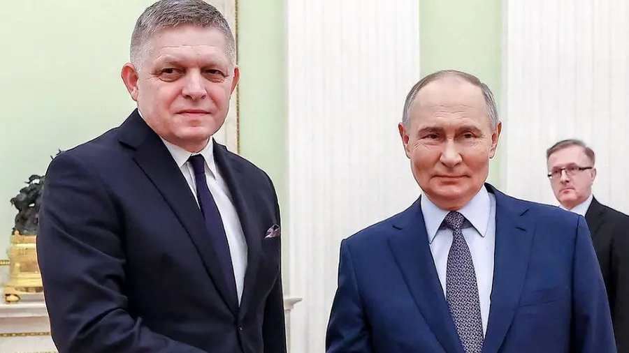 Kiemelt képen: Robert Fico és Vlagyimir Putyin / Fotó: printscreen