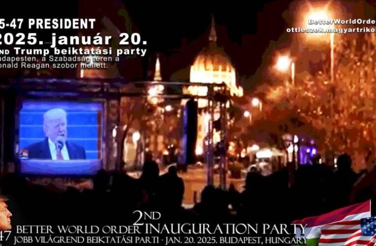 Trump beiktatási party Budapesten hétfőn! Regisztrálj és legyél ott!