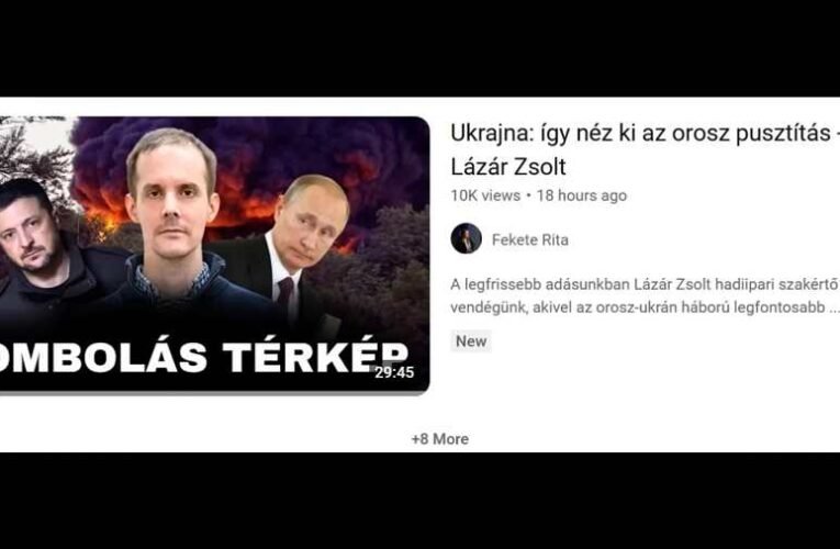 Donbassz: így néz ki a tíz éves ukrán pusztítás – Magyar B. Tamás válasza Lázár Zsoltnak (videó)