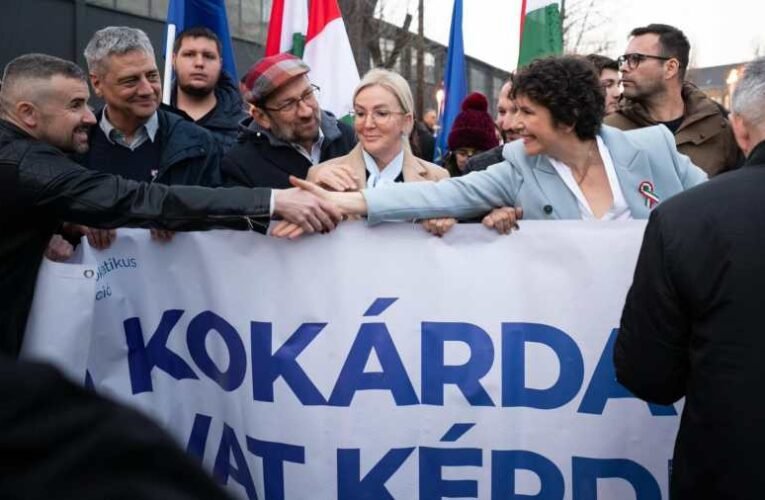 A Jobbik egykori elnöke, Jakab Péter is a DK ünnepi menetén vonult