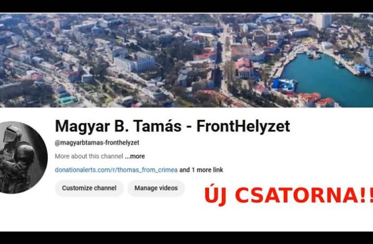 Figyelem, FONTOS! – Tamás a Krímből: Új csatornán jelentkezik a Fronthelyzet, érdemes váltani