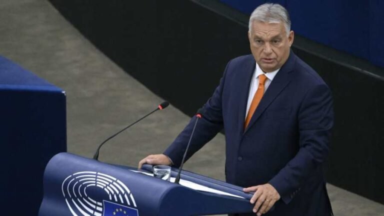 Kiemelt képen: Orbán Viktor miniszterelnök az EU parlamentben